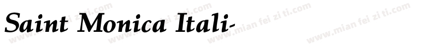 Saint Monica Itali字体转换